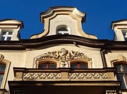 building balcony windows cornice pediment architecture facade