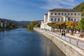 Houses on the seafront of Saxony, bad ems