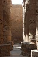 historical temple columns in Karnak