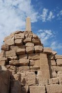 ancient ruin stones in Karnak