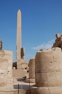 ancient column in Luxor