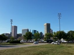 skyscrapers in the city center baltimore