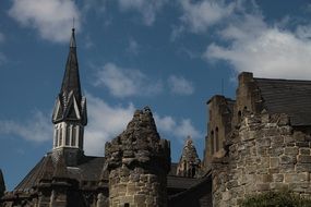 Loewenburg - neo-gothic castle, Kassel, Germany