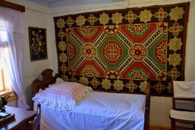 bedroom interior in a museum in Sanok