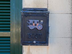 Mailbox on the wall