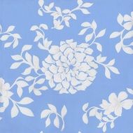 pattern flowers leaf blue