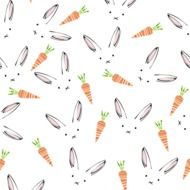 rabbit carrot pattern weft step