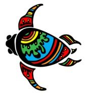 turtle tribal design symbol sea