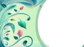 right curve background flower design