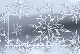 christmas star ice crystal