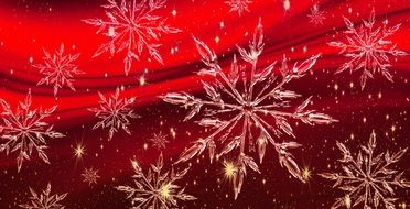 ice crystal christmas motif