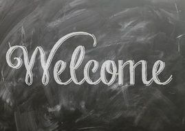 welcome quote sign poster