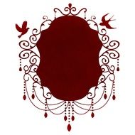 background red birds beautiful