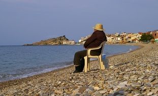 greece samos water sea beach sky