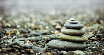 stones pebbles stack pile zen