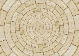 stones patch circle arches pattern texture