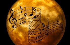 music melody clef musical note
