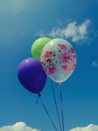 balloon air greetings background