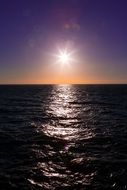 sunshine reflection water ocean