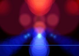 colorful background, bokeh circles