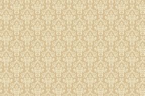 damask pattern background beige