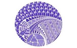 creative abstract purple circle