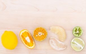 background citrus fruits