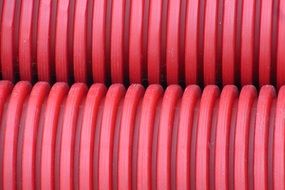 tube plastic red rip