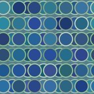 circles abstract blue pattern