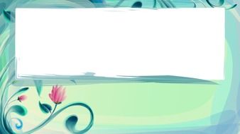 whiteout background flower print