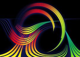 ball abstract pattern lines