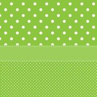 polka dots green white spots