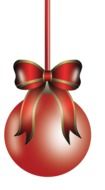 christmas holidays red ornament