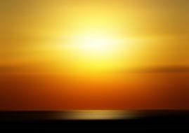 sunset sun orange background