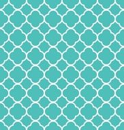 quatrefoil pattern teal green