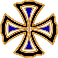 cross decorated christian symbol