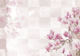 pink background flower backdrop