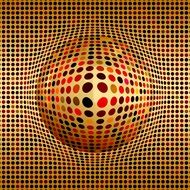 Background of a ball consisting of small circles