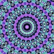 mandala blue purple kaleidoscope