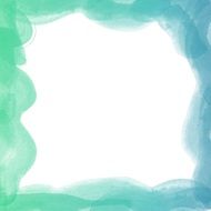 blue green frame abstract