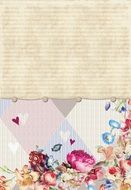 vintage background flowers texture