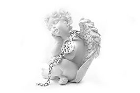 elegance white silver bracelet decorative angel statue