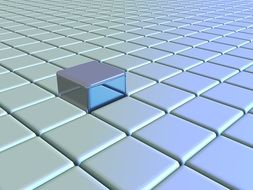 grid block cube square design