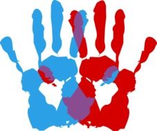 ambidextrie hand symbol print