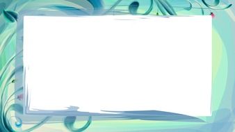 background frame whiteout blue