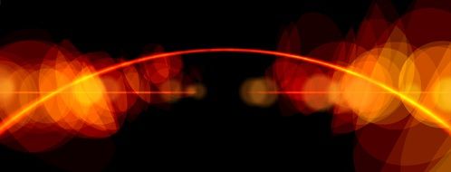 light bokeh yellow red frequency spectrum background