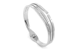 stainless white gold bracelet fashion jewelery