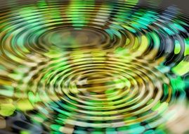 wave circle background bokeh light