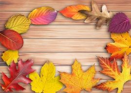 banner with autumn leaves