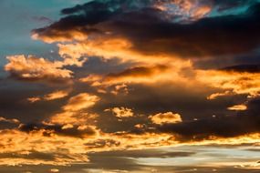 evening sky clouds